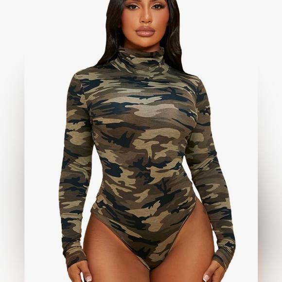Streetwear Society Tops - Streetwear Society | Camouflage Body Suit